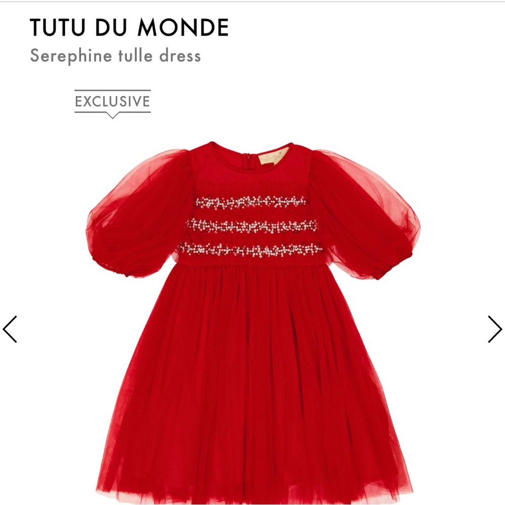 Red tulle tutu du monde dress